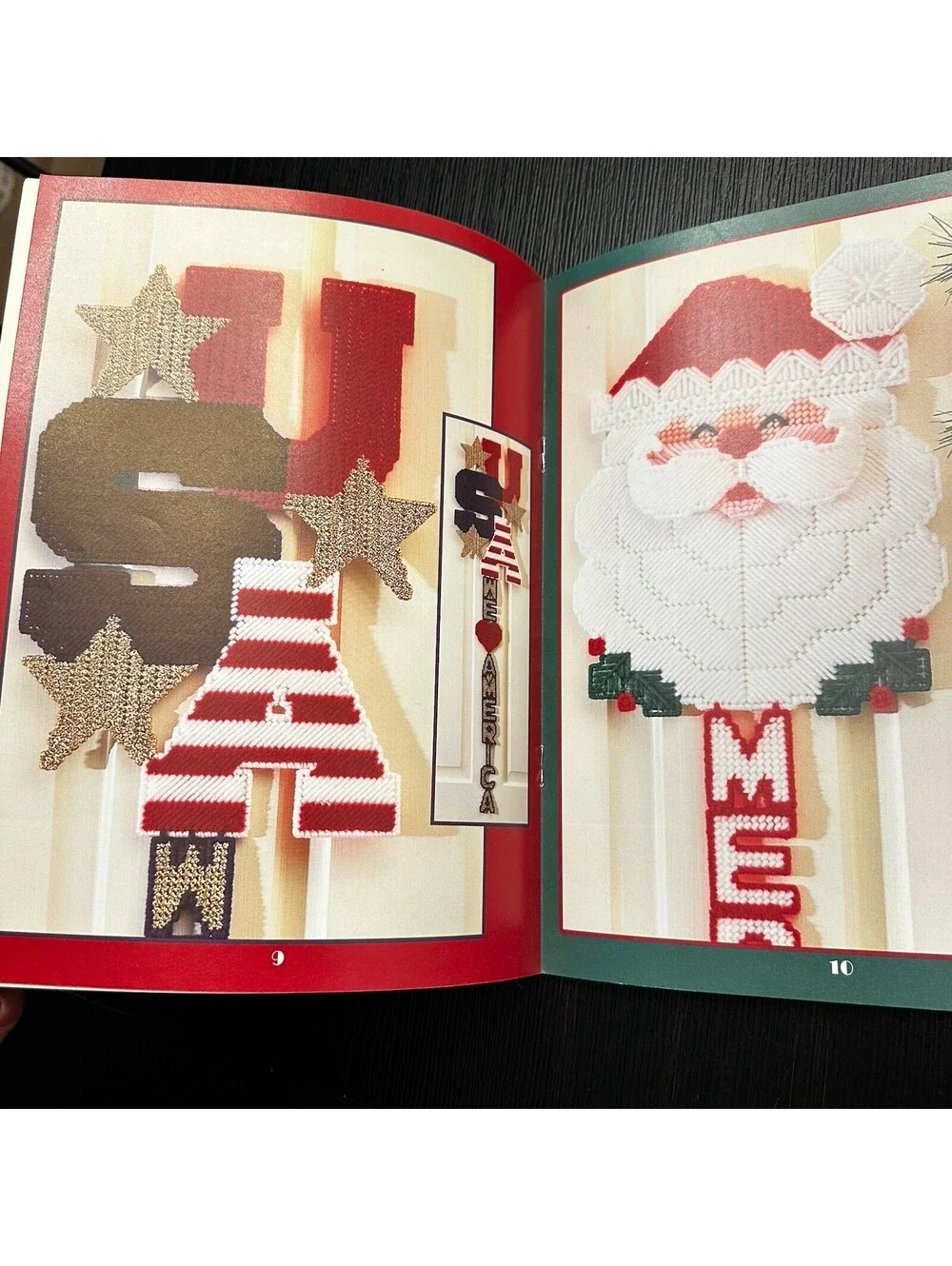 Leisure Arts Holiday Plastic Canvas Instruction Booklets Lot Of 2 VGC